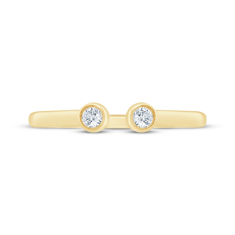 Main Image 3 of Now + Forever Diamond Deconstructed Anniversary Ring 1/10 ct tw 14K Yellow Gold