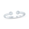 Thumbnail Image 1 of Now + Forever Diamond Deconstructed Anniversary Ring 1/10 ct tw 14K White Gold
