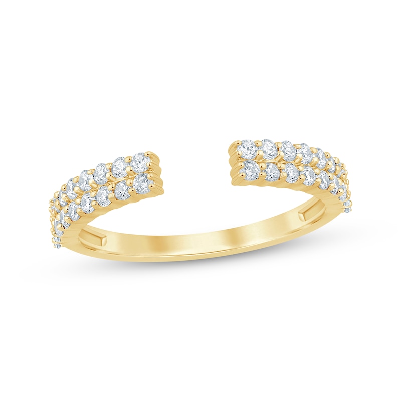Main Image 1 of Now + Forever Diamond Deconstructed Anniversary Ring 1/2 ct tw 14K Yellow Gold