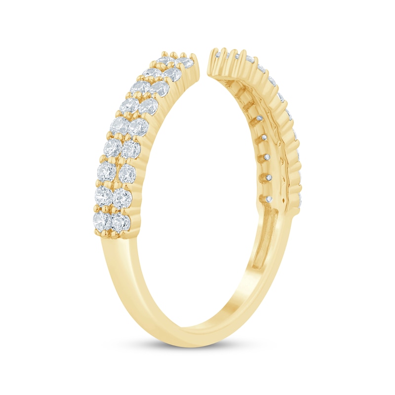 Main Image 2 of Now + Forever Diamond Deconstructed Anniversary Ring 1/2 ct tw 14K Yellow Gold