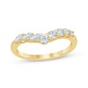 Thumbnail Image 1 of Now + Forever Marquise & Round-Cut Diamond Chevron Anniversary Ring 1/2 ct tw 14K Yellow Gold