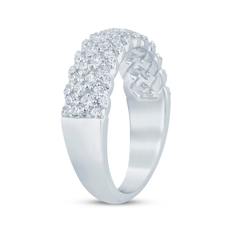 Main Image 2 of Now + Forever Multi-Row Diamond Anniversary Ring 3/4 ct tw 14K White Gold