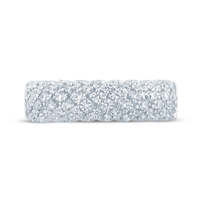 Main Image 3 of Now + Forever Multi-Row Diamond Anniversary Ring 3/4 ct tw 14K White Gold