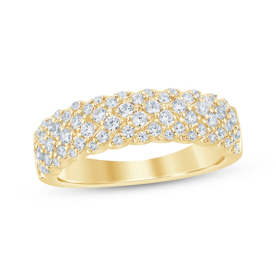 Now + Forever Multi-Row Diamond Anniversary Ring 3/4 ct tw 14K Gold