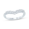 Thumbnail Image 1 of Now + Forever Marquise & Round-Cut Diamond Chevron Anniversary Ring 1/2 ct tw 14K White Gold