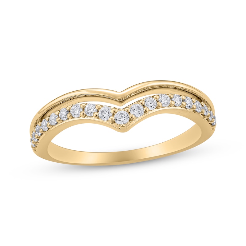 Main Image 1 of Now + Forever Diamond Contour Ring 1/4 ct tw 14K Yellow Gold