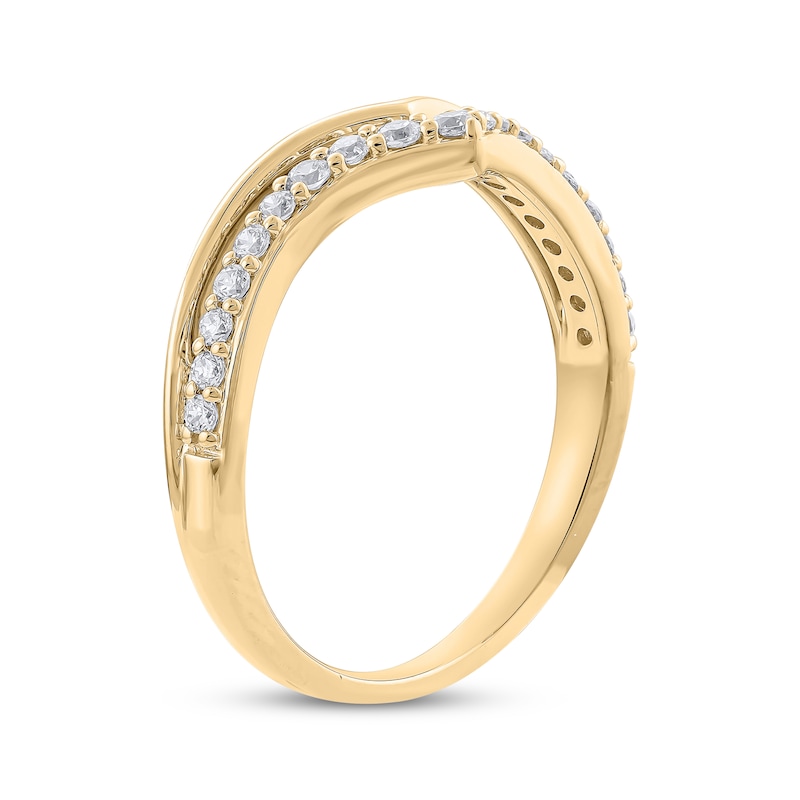 Main Image 2 of Now + Forever Diamond Contour Ring 1/4 ct tw 14K Yellow Gold