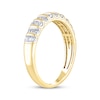 Thumbnail Image 2 of Now + Forever Baguette & Round-Cut Diamond Anniversary Ring 1/2 ct tw 14K Yellow Gold