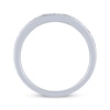 Thumbnail Image 3 of Now + Forever Baguette & Round-Cut Diamond Anniversary Ring 1/2 ct tw 14K White Gold