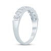Thumbnail Image 2 of Now + Forever Baguette & Round-Cut Anniversary Ring 1/2 ct tw 14K White Gold