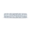 Thumbnail Image 3 of Now + Forever Baguette & Round-Cut Anniversary Ring 1/2 ct tw 14K White Gold