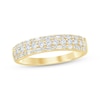 Thumbnail Image 1 of Now + Forever Baguette & Round-Cut Anniversary Ring 1/2 ct tw 14K Yellow Gold