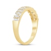 Thumbnail Image 2 of Now + Forever Baguette & Round-Cut Anniversary Ring 1/2 ct tw 14K Yellow Gold