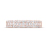 Thumbnail Image 3 of Now + Forever Baguette & Round-Cut Anniversary Ring 1/2 ct tw 14K Rose Gold