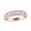 Thumbnail Image 1 of Now + Forever Baguette & Round-Cut Diamond Anniversary Ring 5/8 ct tw 14K Rose Gold