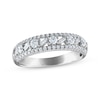 Thumbnail Image 1 of Now + Forever Baguette & Round-Cut Diamond Anniversary Ring 5/8 ct tw 14K White Gold