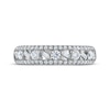 Thumbnail Image 3 of Now + Forever Baguette & Round-Cut Diamond Anniversary Ring 5/8 ct tw 14K White Gold