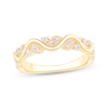 Thumbnail Image 1 of Now + Forever Diamond Wavy Anniversary Ring 1/8 ct tw 10K Yellow Gold