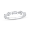 Thumbnail Image 0 of Vintage-Inspired Diamond Anniversary Ring 1/15 ct tw 10K White Gold