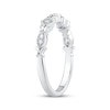 Thumbnail Image 1 of Vintage-Inspired Diamond Anniversary Ring 1/15 ct tw 10K White Gold