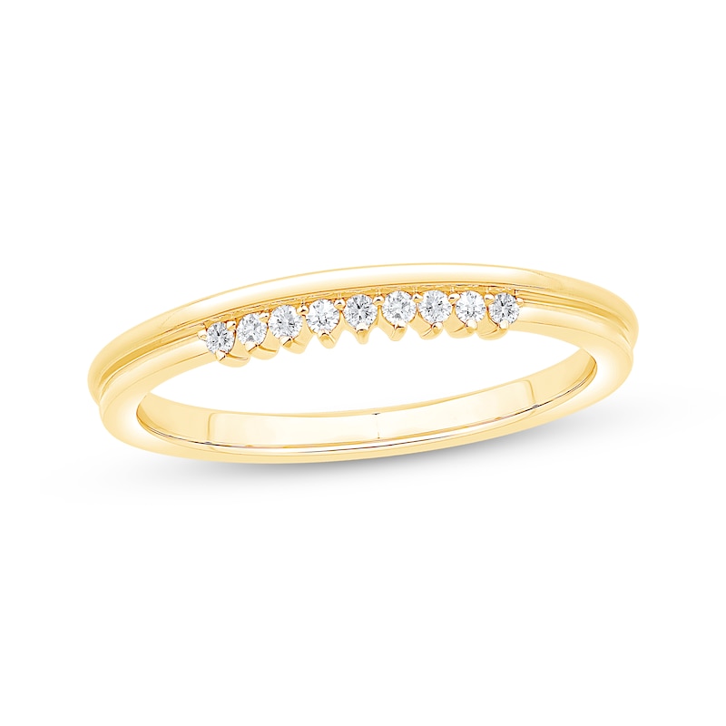 Main Image 1 of Now + Forever Diamond Two-Row Anniversary Ring 1/15 ct tw 10K Yellow Gold