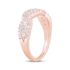 Thumbnail Image 2 of Now + Forever Round-Cut Diamond Twist Anniversary Ring 1/4 ct tw 14K Rose Gold