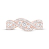 Thumbnail Image 3 of Now + Forever Round-Cut Diamond Twist Anniversary Ring 1/4 ct tw 14K Rose Gold