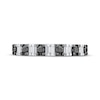 Thumbnail Image 3 of Now + Forever Round-Cut Black & Baguette-Cut White Diamond Anniversary Ring 1/3 ct tw 10K White Gold