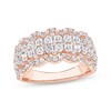 Thumbnail Image 1 of Now + Forever Diamond Scalloped Anniversary Ring 2 ct tw 14K Rose Gold