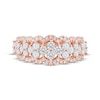 Thumbnail Image 2 of Lab-Created Diamonds by KAY Scalloped Anniversary Ring 1-1/4 ct tw 14K Rose Gold