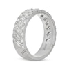 Thumbnail Image 1 of Men's Neil Lane Artistry Baguette & Round-Cut Lab-Created Diamond Wedding Band 2 ct tw 14K White Gold