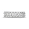 Thumbnail Image 2 of Men's Neil Lane Artistry Baguette & Round-Cut Lab-Created Diamond Wedding Band 2 ct tw 14K White Gold