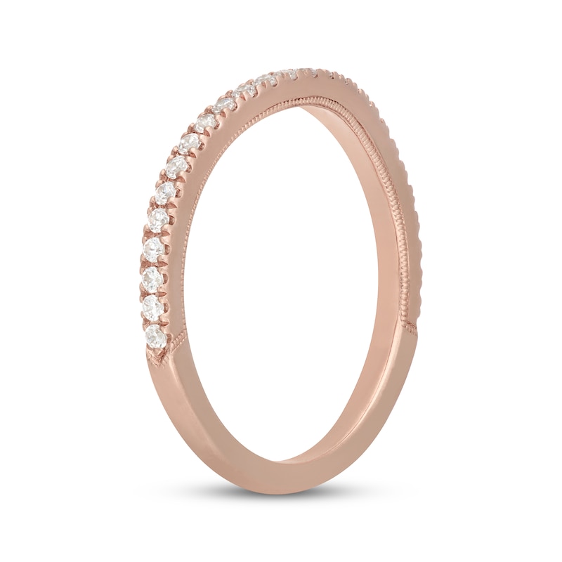 Main Image 8 of Neil Lane Diamond Contour Wedding Band 1/4 ct tw 14K Rose Gold