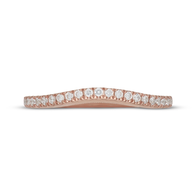 Main Image 9 of Neil Lane Diamond Contour Wedding Band 1/4 ct tw 14K Rose Gold