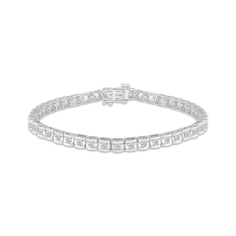 Main Image 1 of KAY Lab-Grown Diamonds Link Bracelet 2 ct tw 10K White Gold 7&quot;