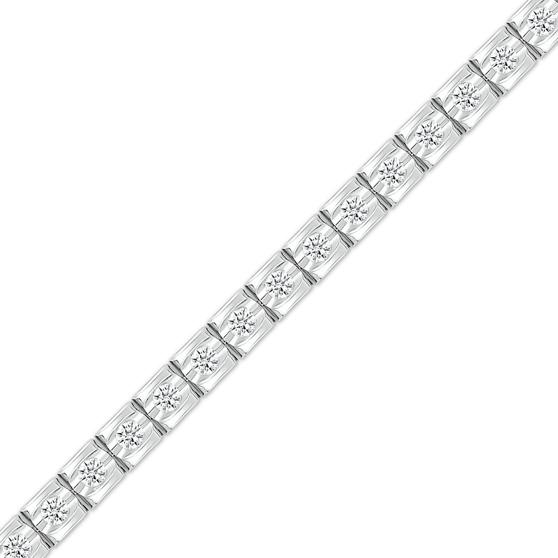 Main Image 2 of KAY Lab-Grown Diamonds Link Bracelet 2 ct tw 10K White Gold 7&quot;