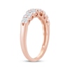 Thumbnail Image 2 of Now + Forever Baguette & Round-Cut Diamond Anniversary Ring 5/8 ct tw 14K Rose Gold