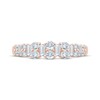 Thumbnail Image 3 of Now + Forever Baguette & Round-Cut Diamond Anniversary Ring 5/8 ct tw 14K Rose Gold