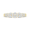 Thumbnail Image 3 of Now + Forever Baguette & Round-Cut Diamond Anniversary Ring 5/8 ct tw 14K Yellow Gold