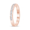 Thumbnail Image 2 of Now + Forever Baguette & Round-Cut Diamond Anniversary Ring 1/2 ct tw 14K Rose Gold