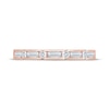 Thumbnail Image 3 of Now + Forever Baguette & Round-Cut Diamond Anniversary Ring 1/2 ct tw 14K Rose Gold