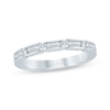 Thumbnail Image 1 of Now + Forever Baguette & Round-Cut Diamond Anniversary Ring 1/2 ct tw 14K White Gold