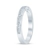 Thumbnail Image 2 of Now + Forever Baguette & Round-Cut Diamond Anniversary Ring 1/2 ct tw 14K White Gold