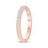 Thumbnail Image 2 of Now + Forever Baguette & Round-Cut Diamond Anniversary Ring 1/4 ct tw 14K Rose Gold