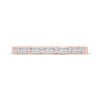 Thumbnail Image 3 of Now + Forever Baguette & Round-Cut Diamond Anniversary Ring 1/4 ct tw 14K Rose Gold