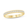 Thumbnail Image 1 of Now + Forever Diamond Pyramid Edge Anniversary Ring 1/4 ct tw 10K Yellow Gold