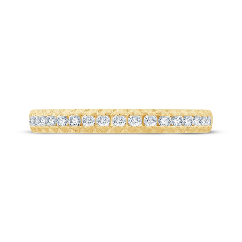 Main Image 3 of Now + Forever Diamond Pyramid Edge Anniversary Ring 1/4 ct tw 10K Yellow Gold