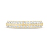 Thumbnail Image 3 of Now + Forever Diamond Two-Row Beveled Anniversary Ring 1/2 ct tw 10K Yellow Gold