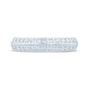 Thumbnail Image 3 of Now + Forever Diamond Two-Row Beveled Anniversary Ring 1/2 ct tw 10K White Gold