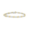 Thumbnail Image 1 of Diamond X-Link Bracelet 1 ct tw 10K Two-Tone Gold 7&quot;
